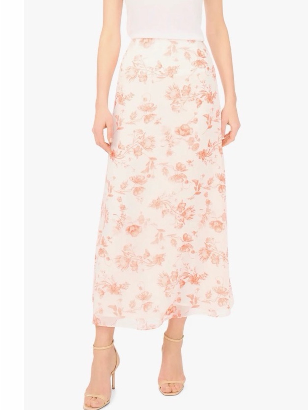 Ted Baker Blush Floral Maxi Skirt